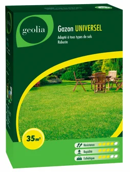 Gazon universel GEOLIA , 1 kg, 35 m²