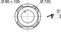 Bague Et Joint Pipe Wc Rigide, Pour Sortie De Cuvette, Wirquin L.2.4 X H.22.5