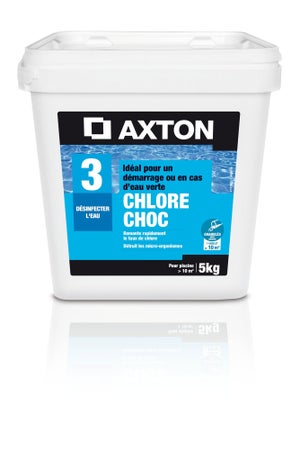 Chlore choc piscine AXTON, granulé 5 kg