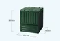 Composteur Monobloc Garantia 627003 Vert Sapin 400 L