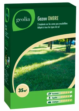 Gazon Ombre Geolia, 1 Kg, 35 M²