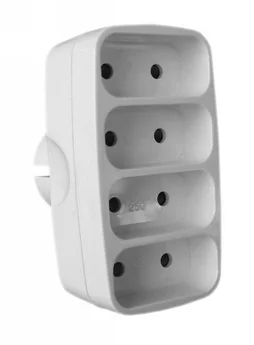 Quadriplite 6A Facade Blanc