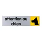 Plaque Attention Au Chien En Plastique