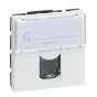 Prise Rj45 Avec Porte-Étiquette Mosaic, Legrand, Blanc