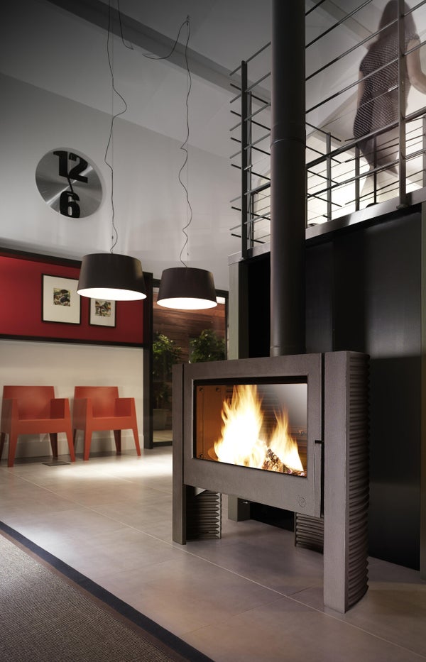 Poêle à bûche Itaya, INVICTA, 12 kW anthracite