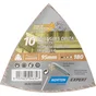 Lot de 10 patins abrasifs, NORTON, 93 x 93 mm grains 180