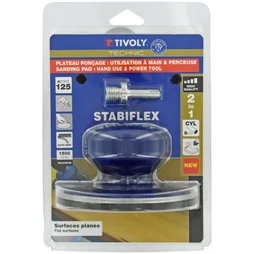Plateau ponceur pour bois/plâtre/peinture TIVOLY Xt10162016020, Diam.125 mm
