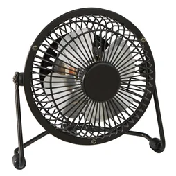 Mini ventilateur de table, EQUATION, Lara noir, D 10 cm 4 W 
