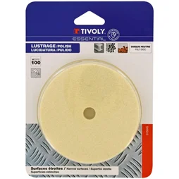 Disque Feutre À Polir Pour Multimatière Tivoly, Diam.100 Mm