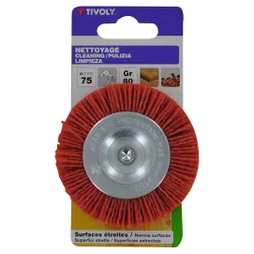 Polybrosse Rouge Circulaire Pour Bois Tivoly, Diam.75 Mm
