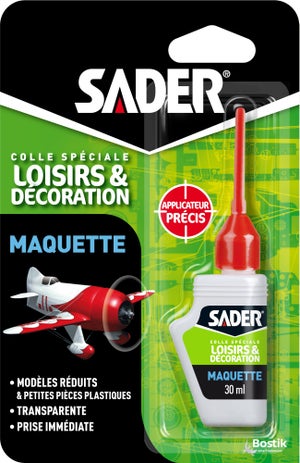 Colle d'assemblage maquette sader flacon 30ml