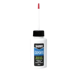 Colle d'assemblage int/ext blocage bois sader transparent flacon 50ml