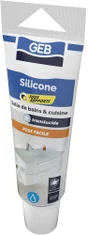 Mastic silicone joint tous supports 100 ml GEB, transparent