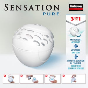 Lot de 2 recharges tablette pour absorbeur d'humidité RUBSON Sensation 12 m²