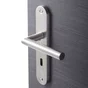 2 poignées de porte Sara trou de clé INSPIRE, inox entraxe 195 mm