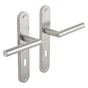 2 poignées de porte Sara trou de clé INSPIRE, inox entraxe 195 mm