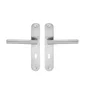 2 poignées de porte Sara trou de clé INSPIRE, inox entraxe 195 mm