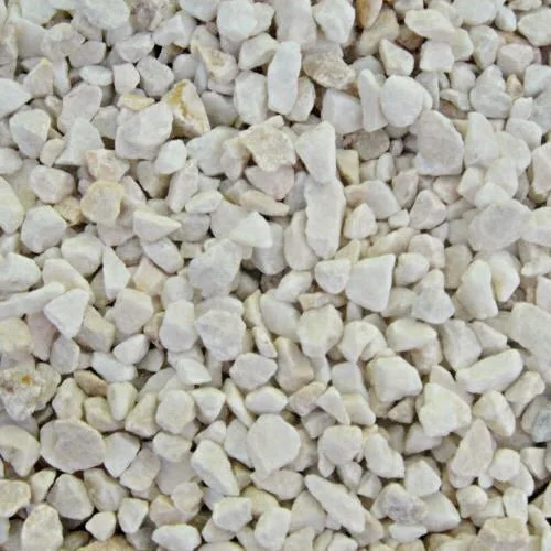 Graviers en marbre, blanc, 8/1 6mm, 25 kg