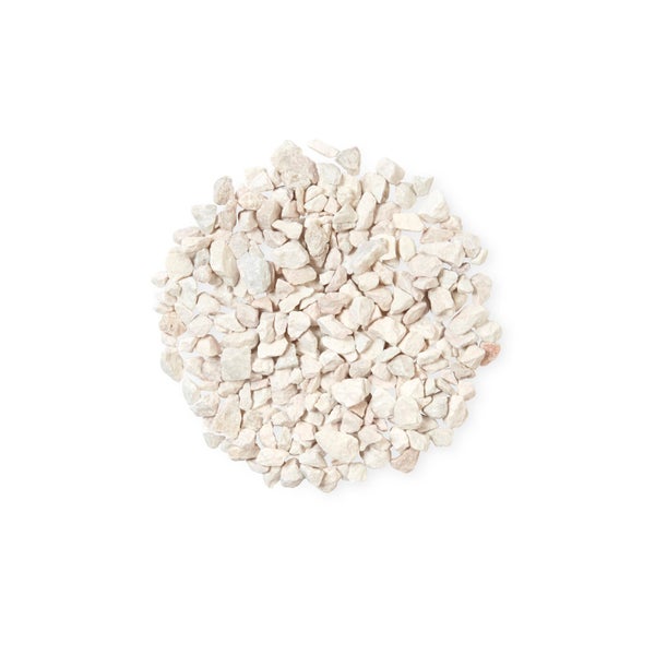 Graviers en marbre, blanc, 8/1 6mm, 25 kg