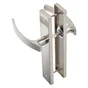 2 poignées de porte Louna sans trou INSPIRE, aluminium entraxe 195 mm