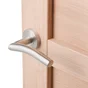 2 poignée sur rosace Margaud gris brossé INSPIRE, inox sans trou
