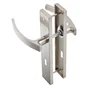 2 poignées de porte Louna trou de clé INSPIRE, aluminium entraxe 195 mm
