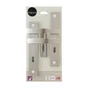 2 poignées de porte Louna trou de clé INSPIRE, aluminium entraxe 195 mm