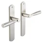 2 Poignées De Porte Nine Sans Trou Inspire, Zinc Entraxe 195 Mm