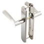 2 Poignées De Porte Nine Sans Trou Inspire, Zinc Entraxe 195 Mm