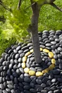 Galets pierre naturelle noir Zen 50/70mm, 25 kg