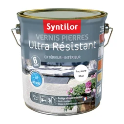 Vernis Pierre Extérieur / Intérieur Pierre Syntilor, Incolore, 2.5 L