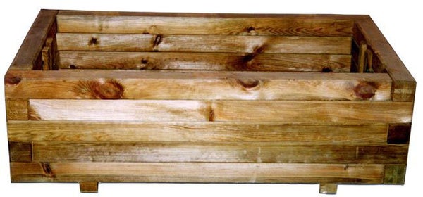Bac A Fleur Pin Rustica 80X40Xh27Cm