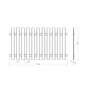 Barrière Bois Mustang Naturelle, H.100 X L.180 Cm