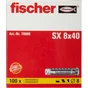 Lot De 100 Chevilles À Expansion Sx Fischer, Diam.8 X L.40 Mm