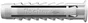 Cheville Nylon Sx 10X50 Boite De 50Pc
