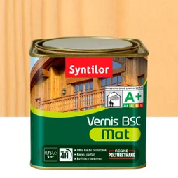 Vernis bois extérieur SYNTILOR BSC incolore mat 0.75 L