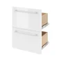 Carrelage Mur Forte Uni Blanc Brillante L.7.5 X L.15 Cm, Metro Artens