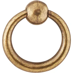 Bouton de meuble anneau Antik, zamak vieil or vieilli