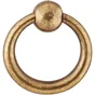 Bouton de meuble anneau Antik, zamak vieil or vieilli