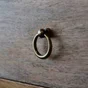 Bouton de meuble anneau Antik, zamak vieil or vieilli