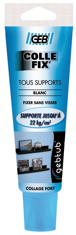 Colle Fix tous supports blanc, 100 ml GEB