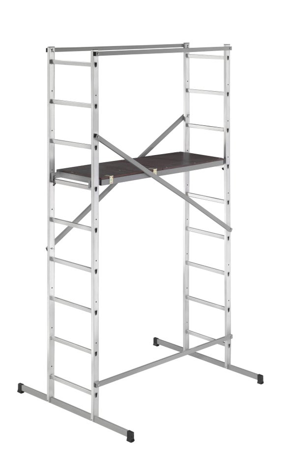 Echafaudage aluminium HOBBYSTEP H4 HAILO hauteur de travail 4 m