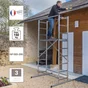 Echafaudage aluminium HOBBYSTEP H4 HAILO hauteur de travail 4 m