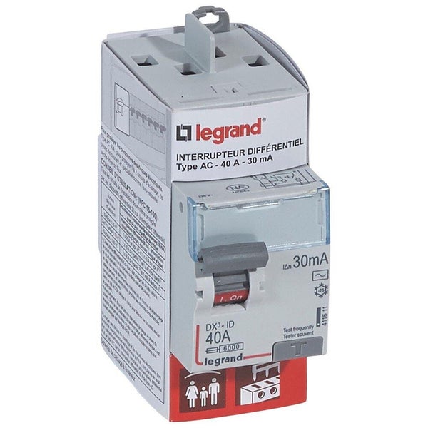 Interrupteur Différentiel Legrand, 30 Ma 40 A Ac