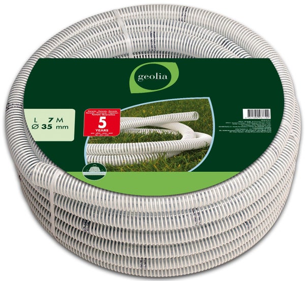 Tuyau d'aspiration nu GEOLIA Aliflex, L.7 m, diamètre 35 mm