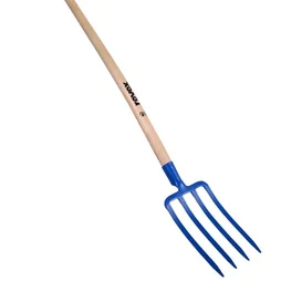 Fourche À Bêcher Acier Forgé Revex Manche Bois L.100 Cm