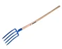 Fourche À Bêcher Acier Forgé Revex Manche Bois L.100 Cm
