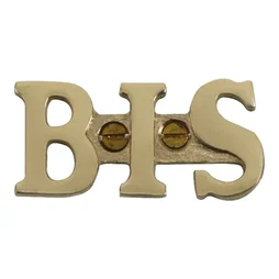 Lettre Bis En Laiton Poli H.5.1 X L.3.5 Cm
