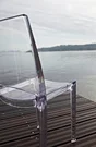 Chaise de jardin en polycarbonate Paris lux transparent