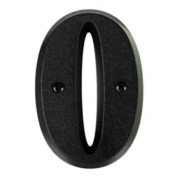 Chiffre 0 En Zamak Mat H.8 X L.4.5 Cm